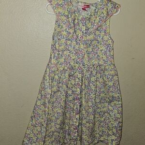 Penelope Mack Pink and Yellow Ruffled Tiered Sundress